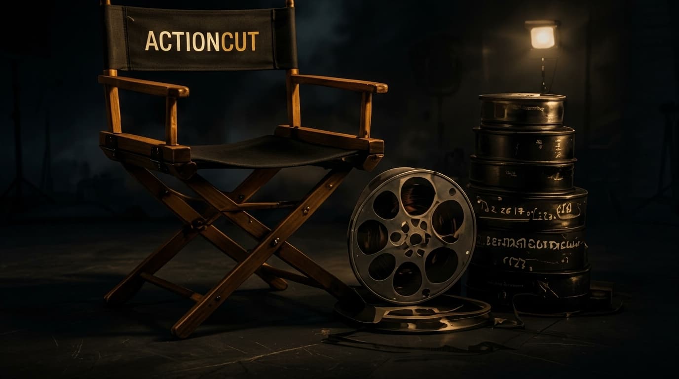 Director's chair on set