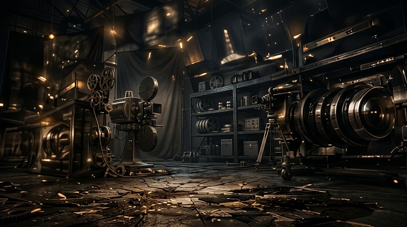 Cinematic film production set